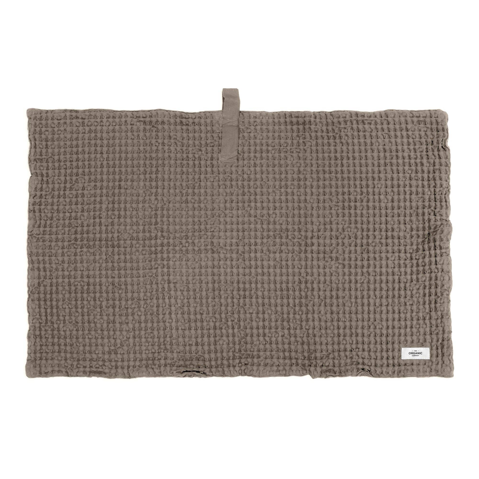 Big Waffle Bath Mat - 80 x 55 cm - Clay: 100% GOTS certified organic cotton / 80 x 55 cm/ 31.5 x 21.7"