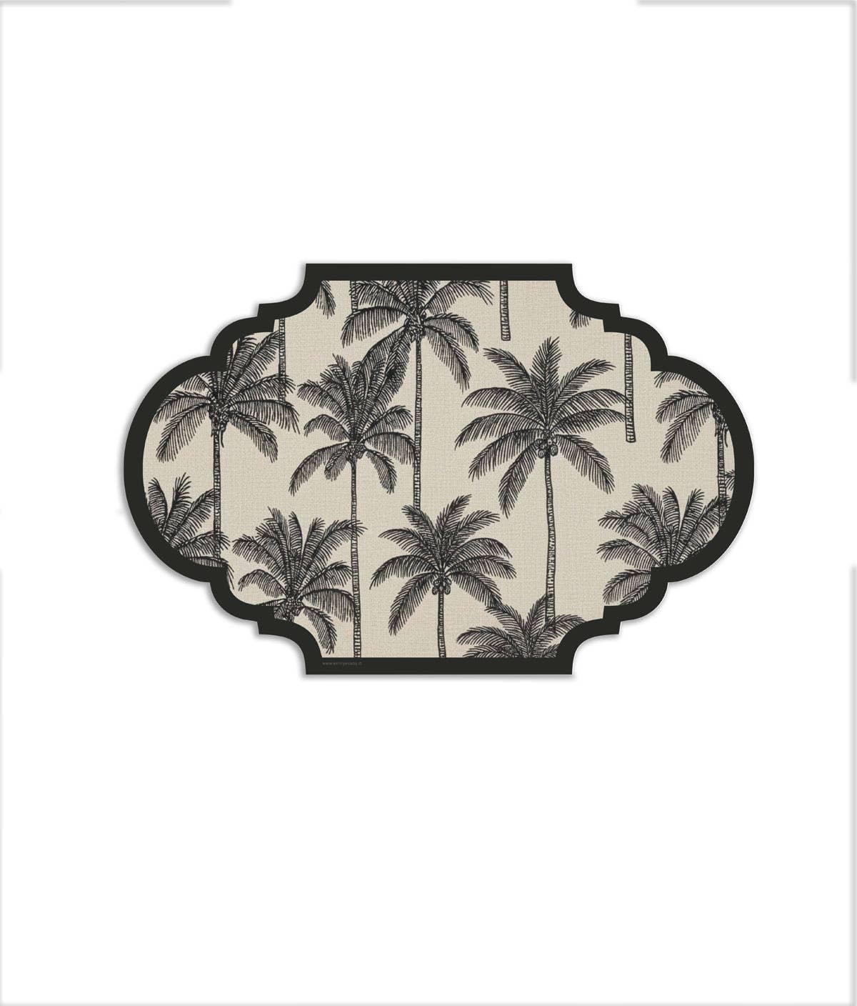 Black Palmera Placemat
