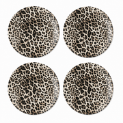 8" Cheetah Leopard Shatterproof Plates (Set of 4 Plates)