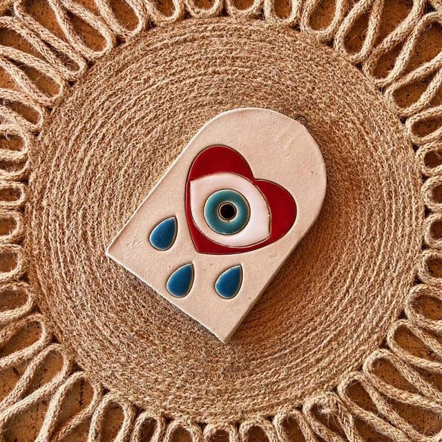 Eye Heart Ceramic Decorative Small Decor