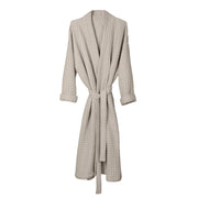 Big Waffle Bathrobe - Stone: 100% GOTS certified organic cotton / M/L