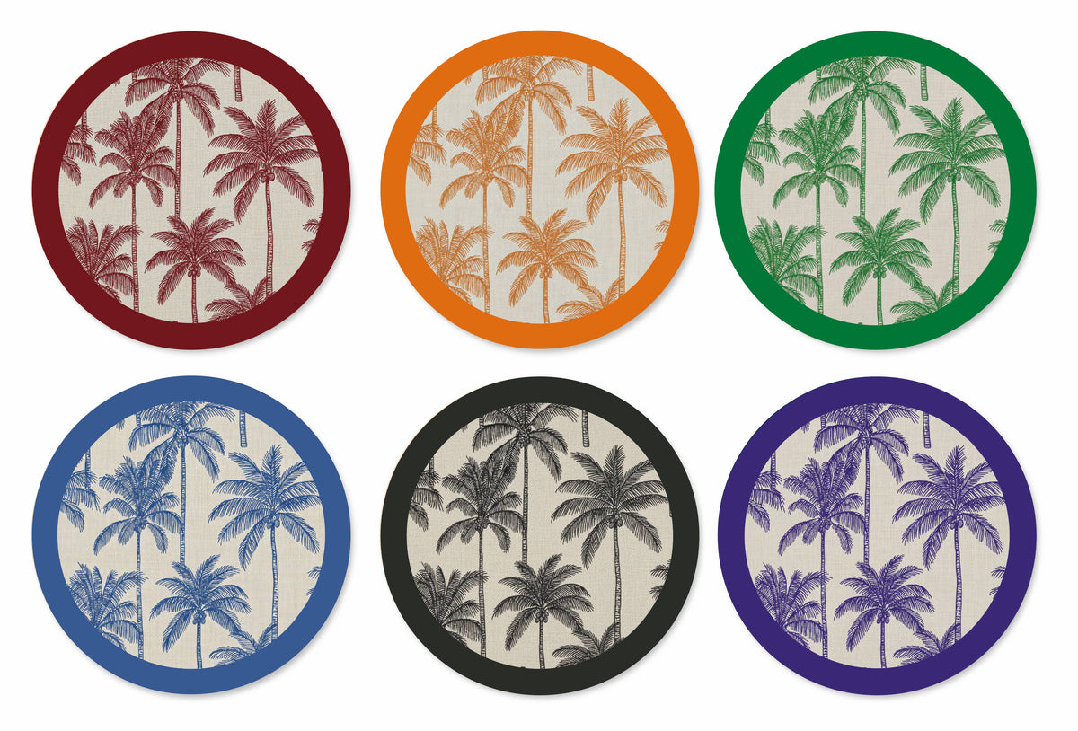 Palmera Assorted Coasters | Set of 6