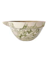 Marbled Olive Mixing Bowls - Set of 3