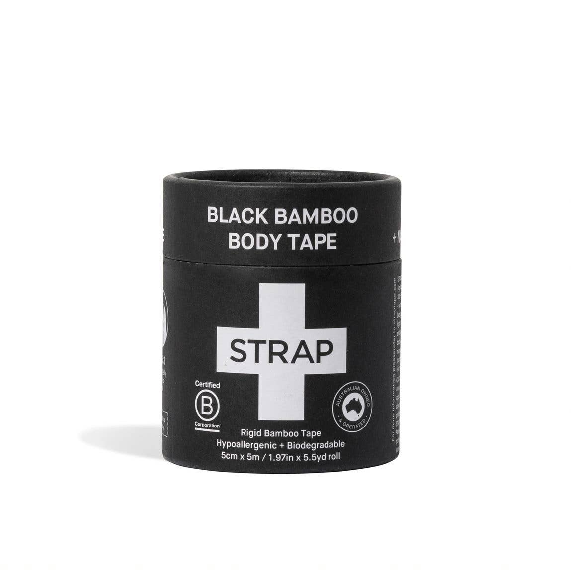 STRAP Black Bamboo Body Tape - 5.5yd