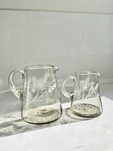 Amélie Hand-etched Blown Pitcher: Small