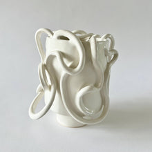 White Looping Planter