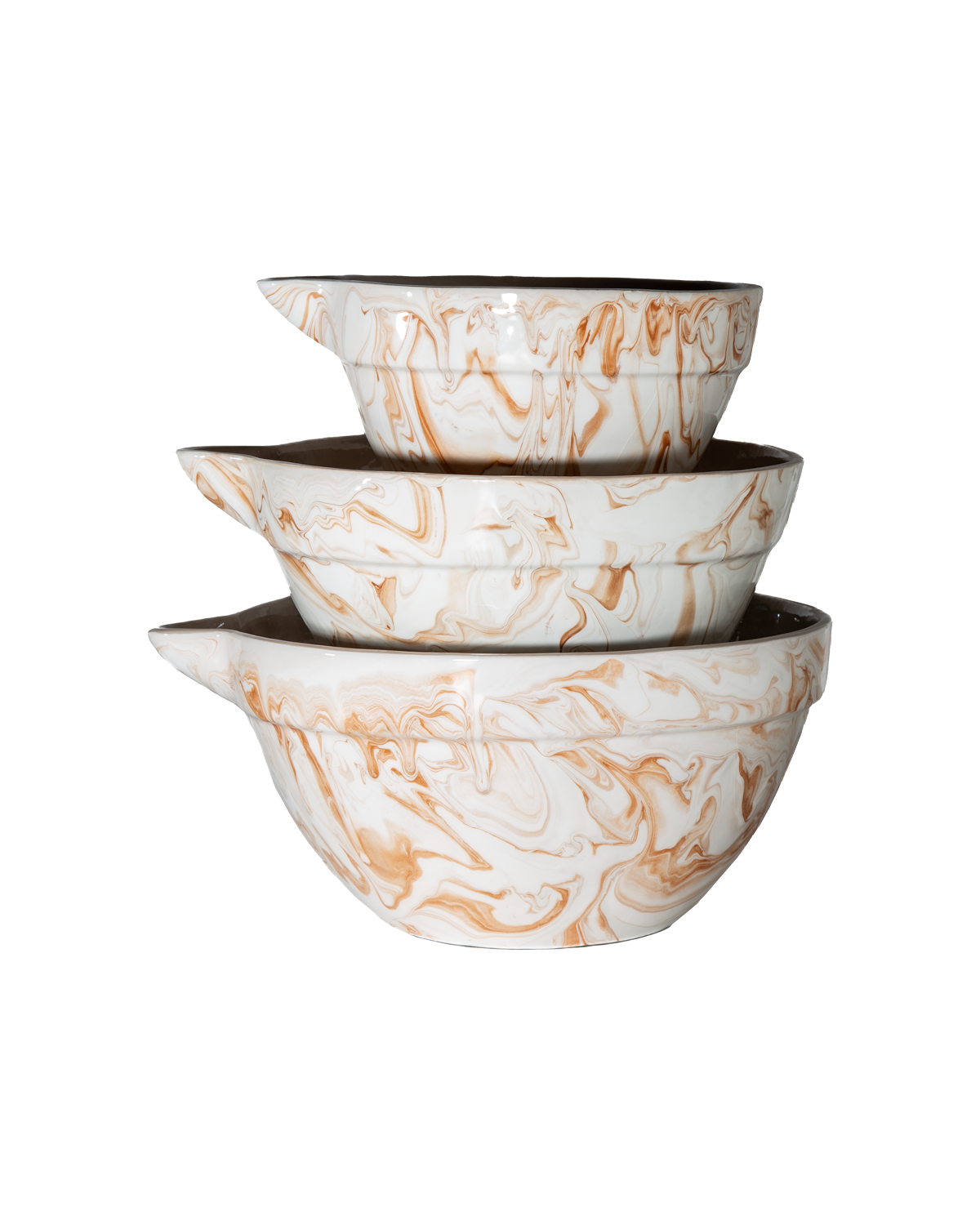 Marbled Terra Mixing Bowls - Set of 3