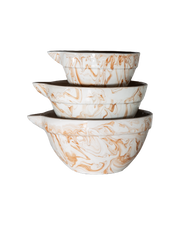 Marbled Terra Mixing Bowls - Set of 3