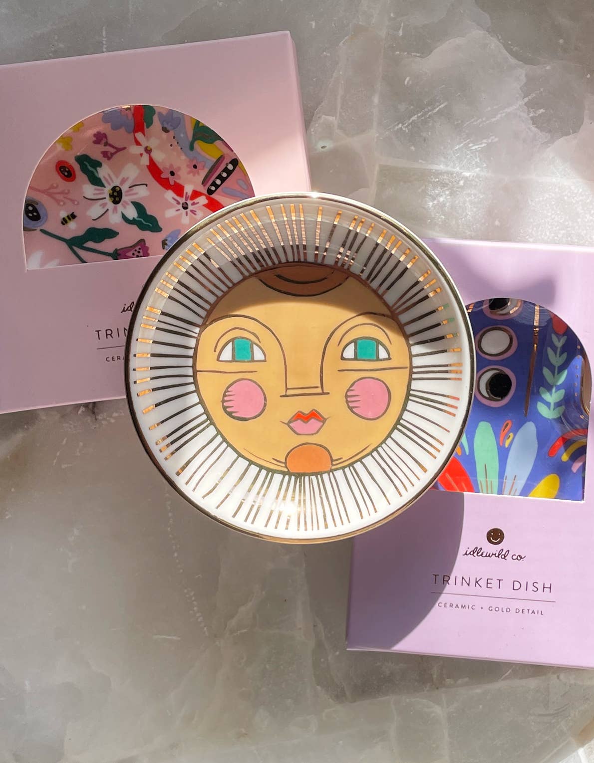 Porcelain Trinket Dish | Sun