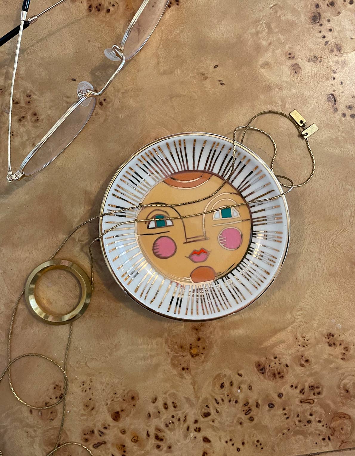Porcelain Trinket Dish | Sun