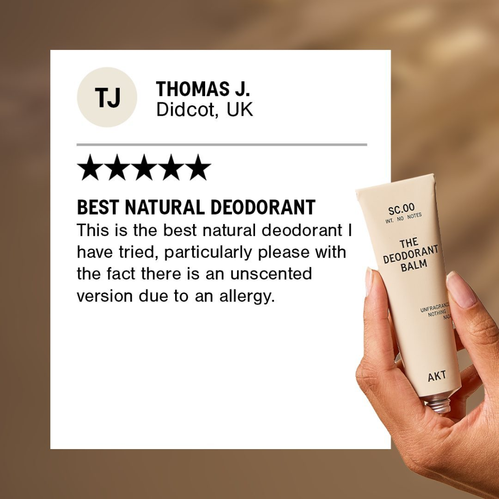 AKT Deodorant Balm | Fragrance-Free for Sensitive Skin