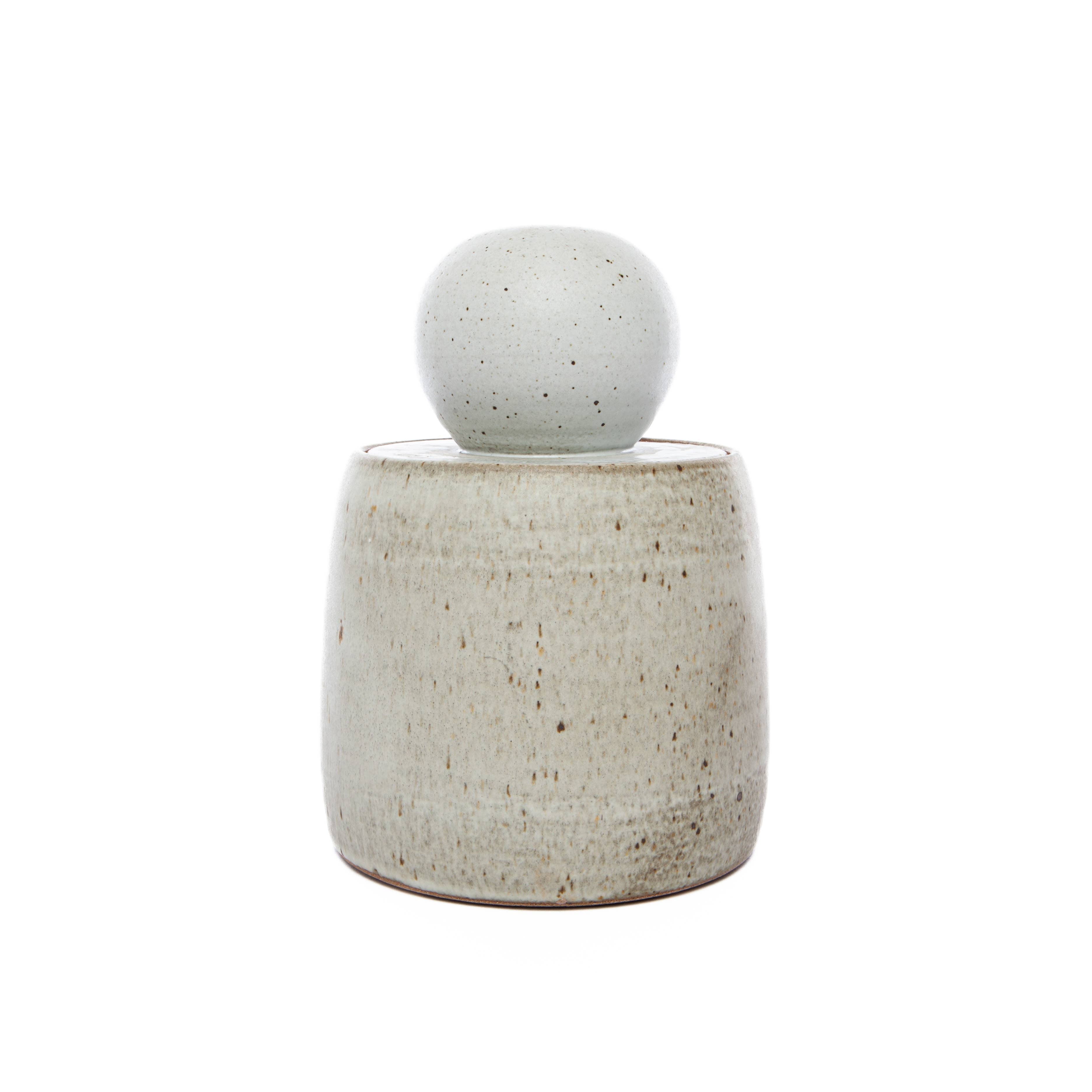 Alabaster White Stash Jars: Medium