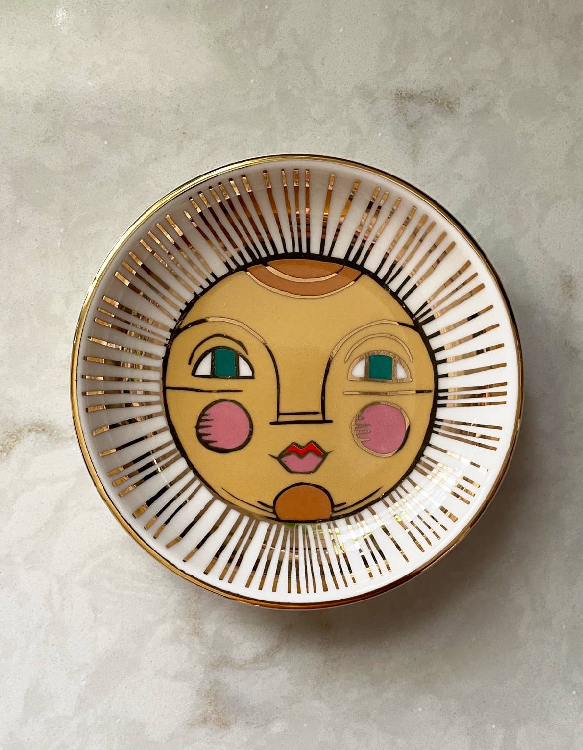 Porcelain Trinket Dish | Sun