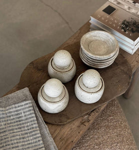 Alabaster White Stash Jars: XL