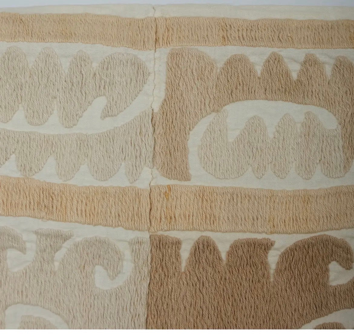Suzani Tablecloth With Pastel Neutrals