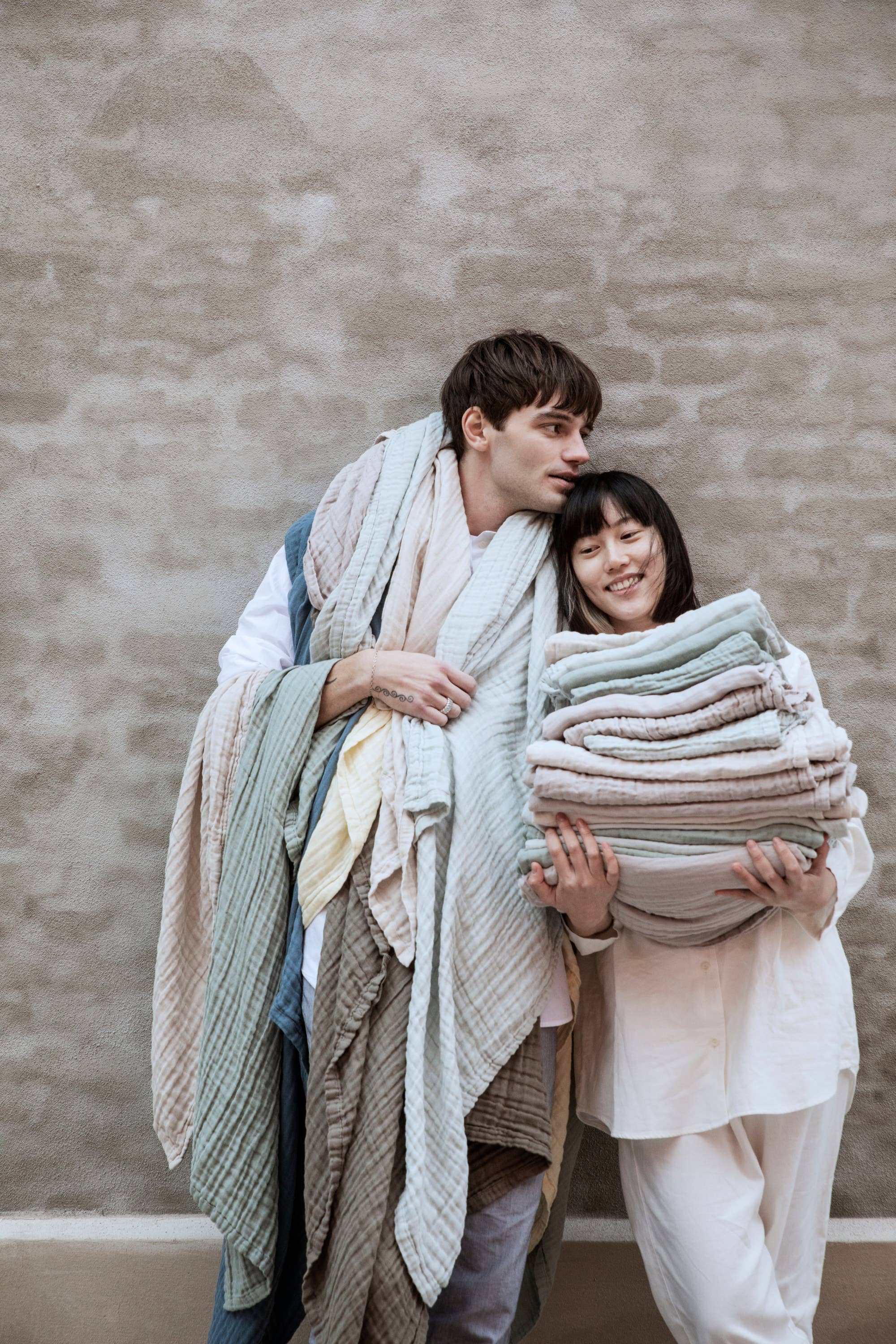 FINE Bath Towel - Stone: 100% GOTS certified organic cotton / 39.4 x 59"