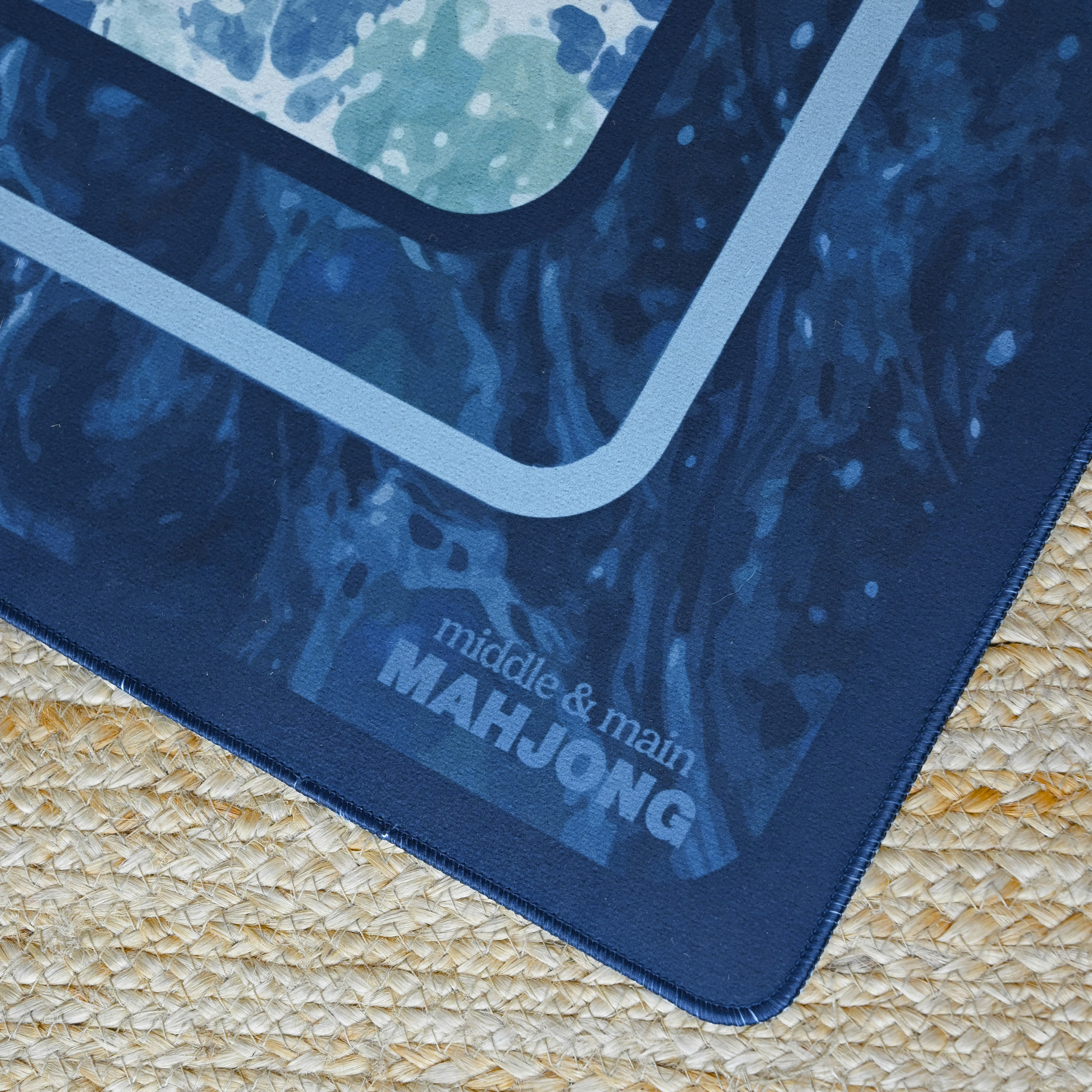 Painted Water Florentine Mahjong Neoprene Mat