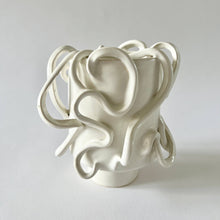 White Looping Planter