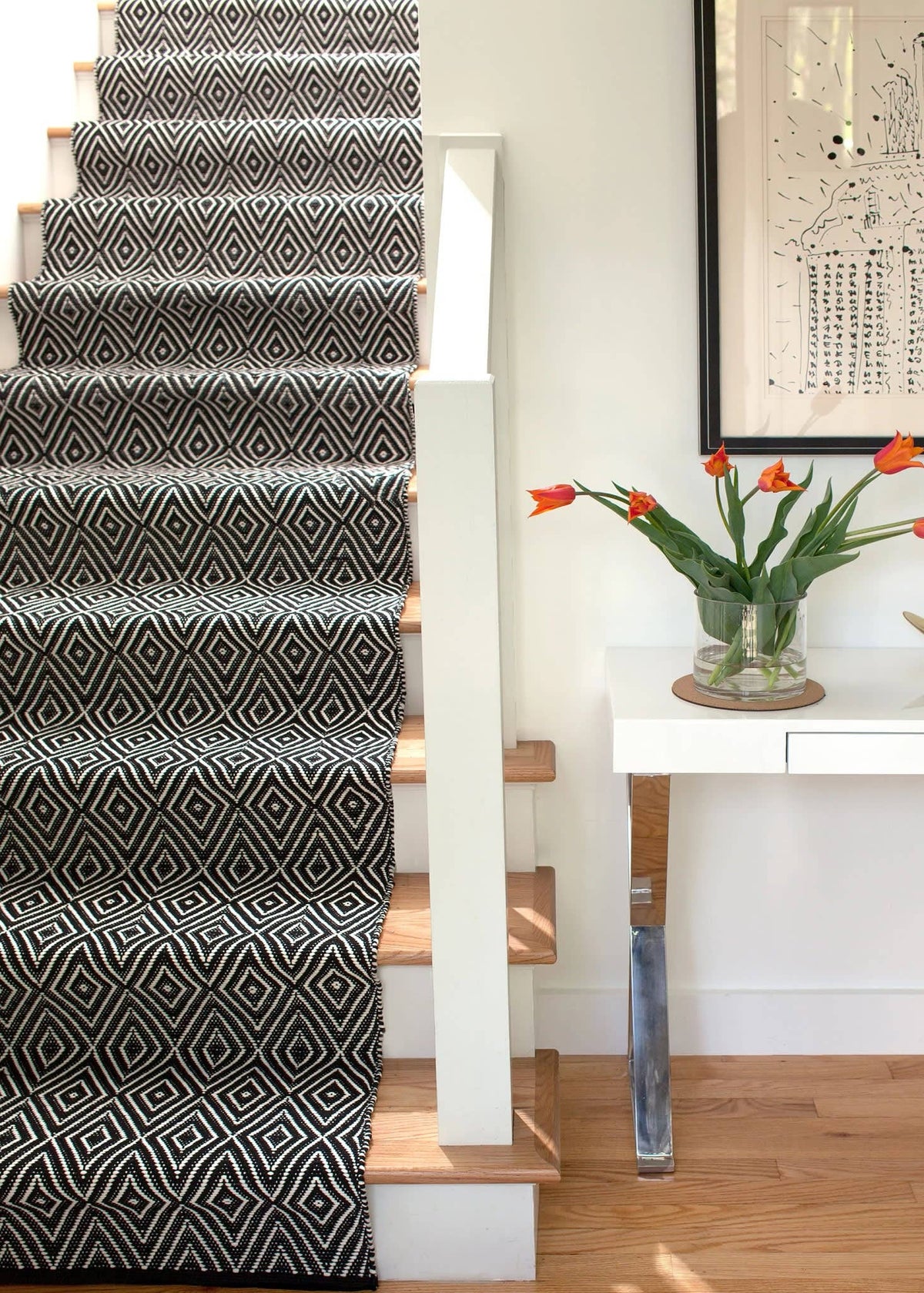 Diamond Handwoven Indoor/Outdoor Rug | Black/Ivory: 2' x 3'