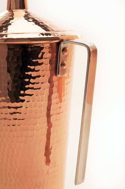 Copper Pitcher with Lid: Large 70 fluid oz