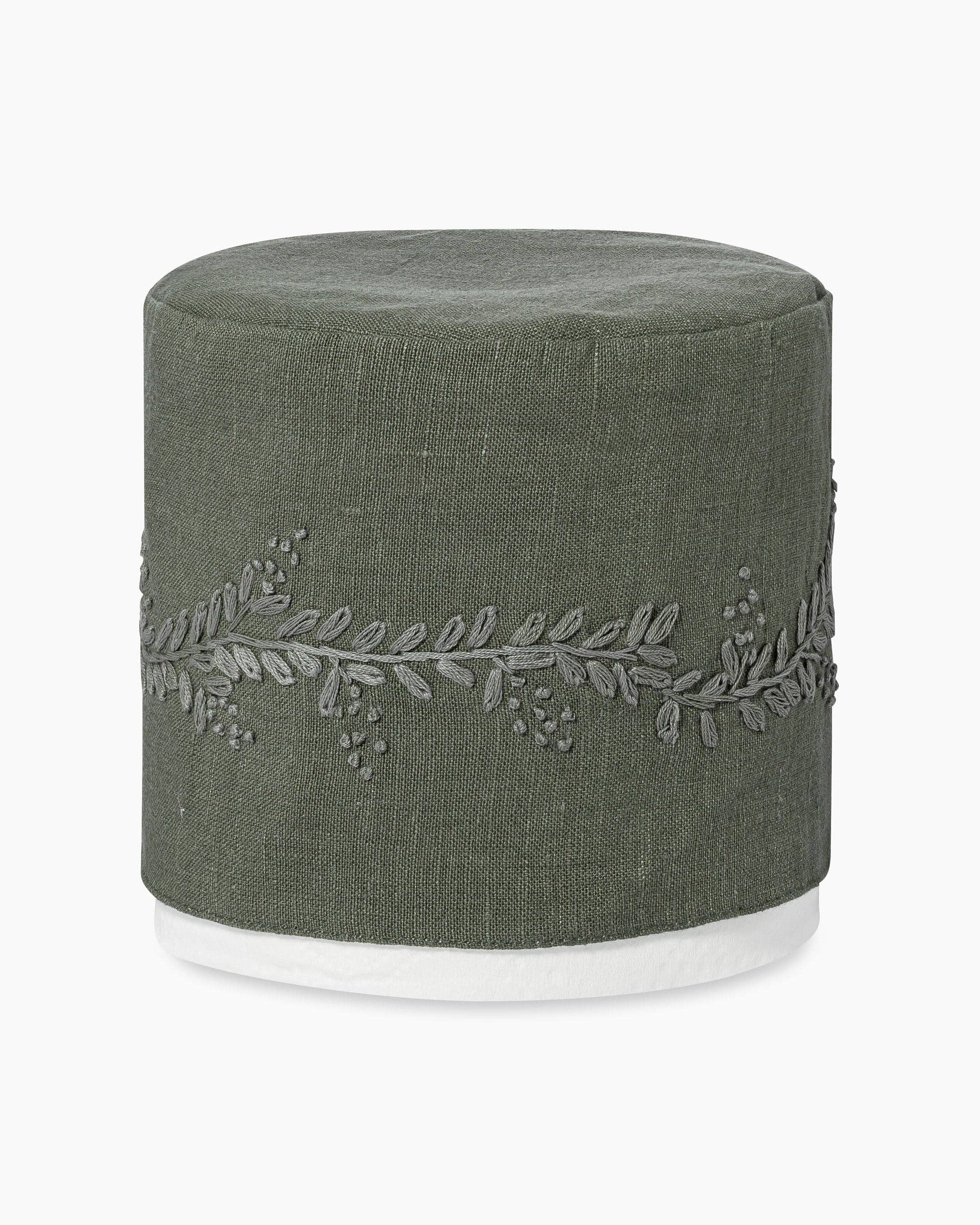 Prism Vine Tissue Roll Cover: Pewter