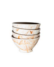 Marbled Terra Ramen Bowl - Set of 4