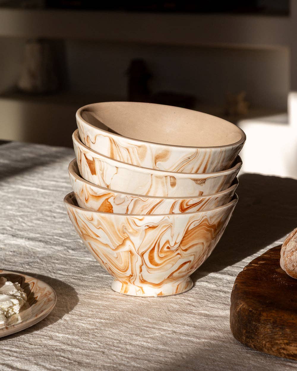 Marbled Terra Ramen Bowl - Set of 4