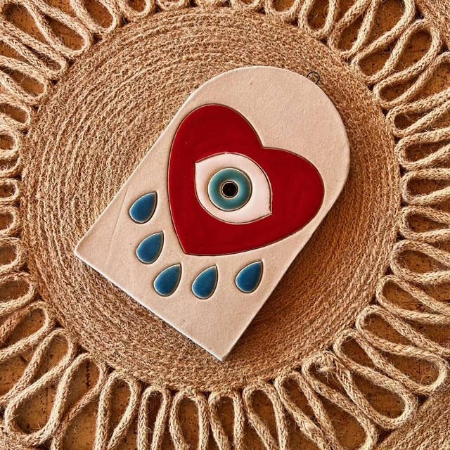 Eye Heart Ceramic Decorative Small Decor
