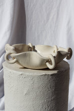 White Ceramic Decorative Tray with Rings