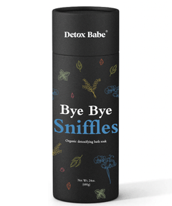 Bye Bye Sniffles Organic Detox Bath Salt Soak (24 oz)