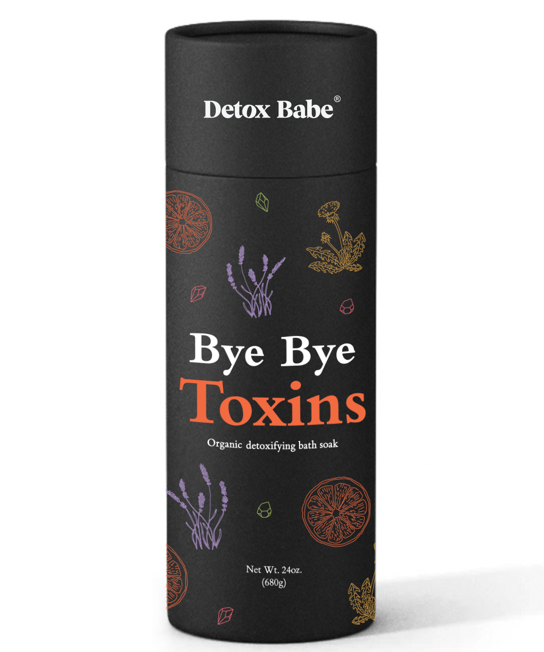Bye Bye Toxins Organic Detox Bath Salt Soak (24 oz)