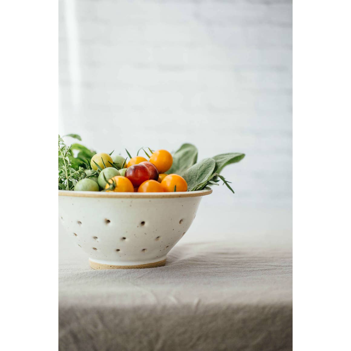 Ceramic Colander | White