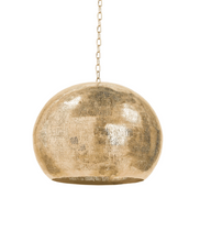 Pierced Metal Sphere Pendant